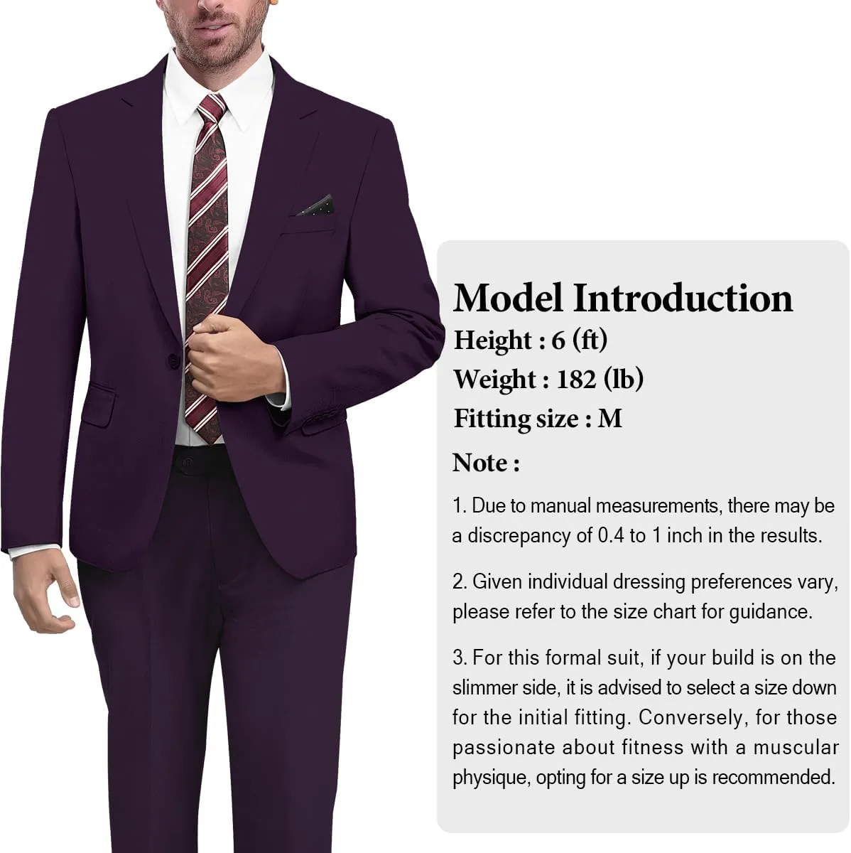 2 Piece Men's Suit One Button Slim Fit Suit for Men Solid Color Blazer and Pants Tie and Square Wedding Business Party
