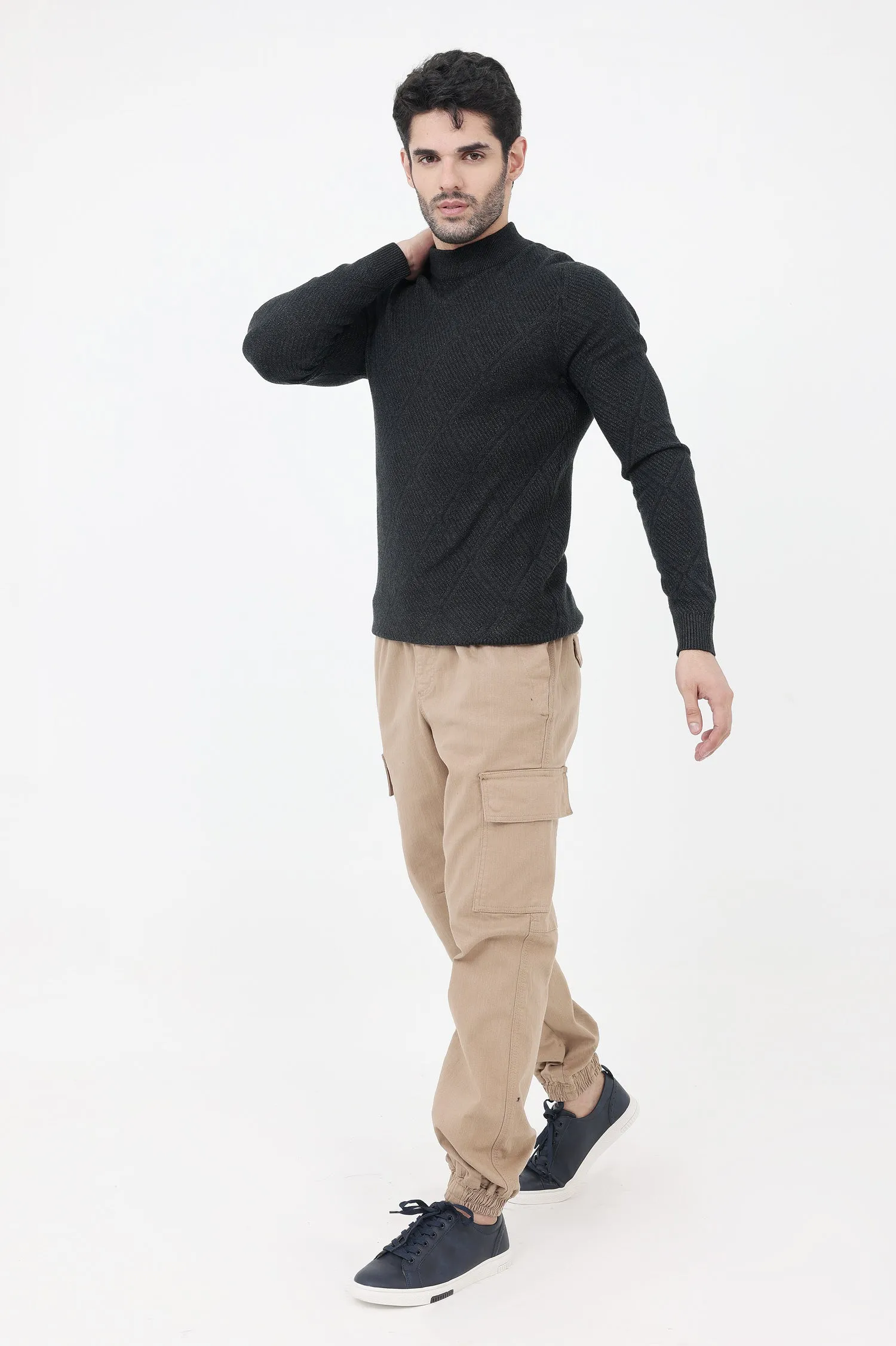 ALMAS SWEATER-CHARCOAL