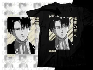 Attack on Titan Levi Anime Png Digital Download