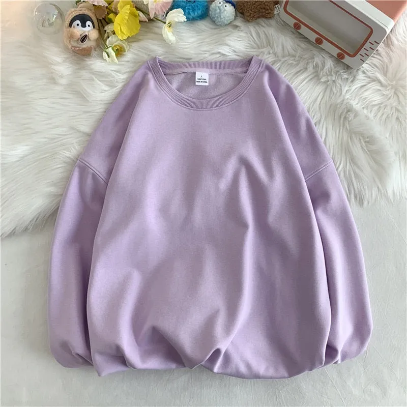 Autumn Men Casual Sweatshirts  Oversized Loose Pullovers