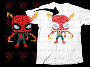 Awesome Spider-Man Character Graphic Png Digital Download
