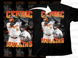 Baltimore Orioles Cedric Mullins Baseball Fan Png Digital Download