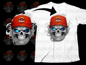 Baltimore Orioles Skull Graphic Png Digital Download