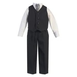 Big Boys Dark Gray Vest Pants Special Occasion Easter Outfit Set 8-14