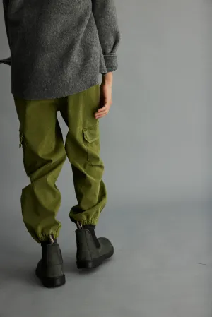 BRUSHED TWILL CARGO PANTS