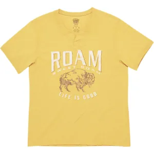 Buffalo Organic Split Neck T-Shirt by Life is good