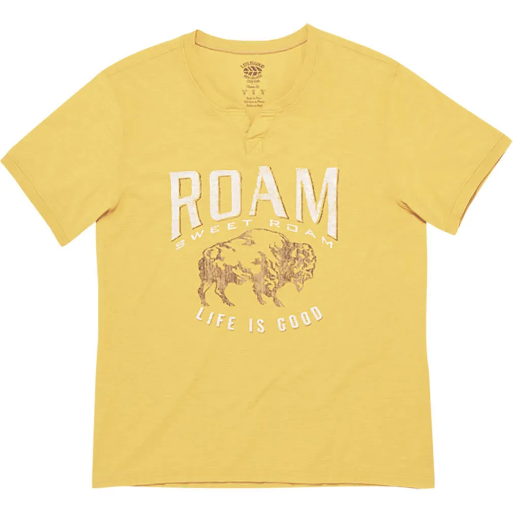 Buffalo Organic Split Neck T-Shirt by Life is good