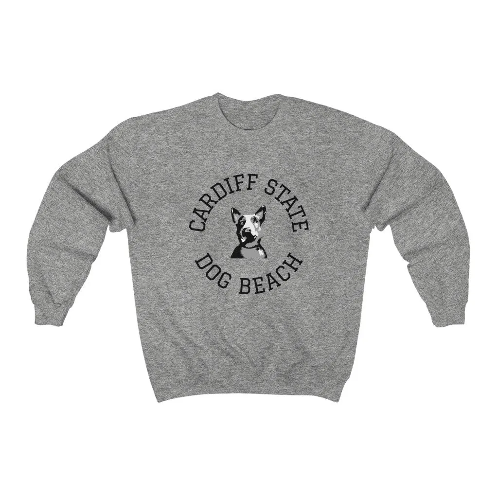 Cardiff State Dog Beach Unisex Heavy Blend Crewneck Sweatshirt
