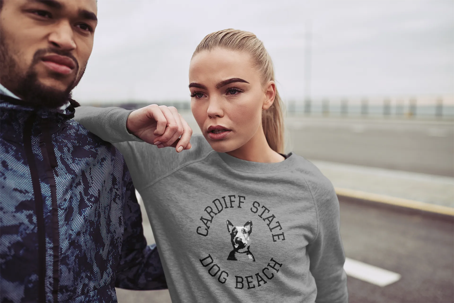 Cardiff State Dog Beach Unisex Heavy Blend Crewneck Sweatshirt