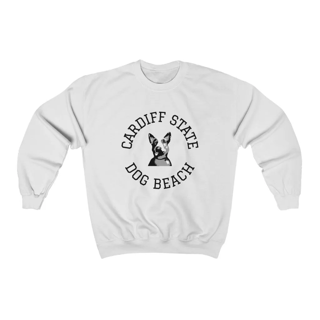 Cardiff State Dog Beach Unisex Heavy Blend Crewneck Sweatshirt