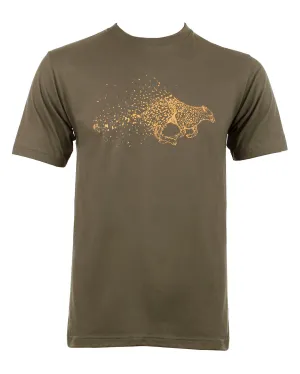 Cheetah Running T-Shirt Khaki