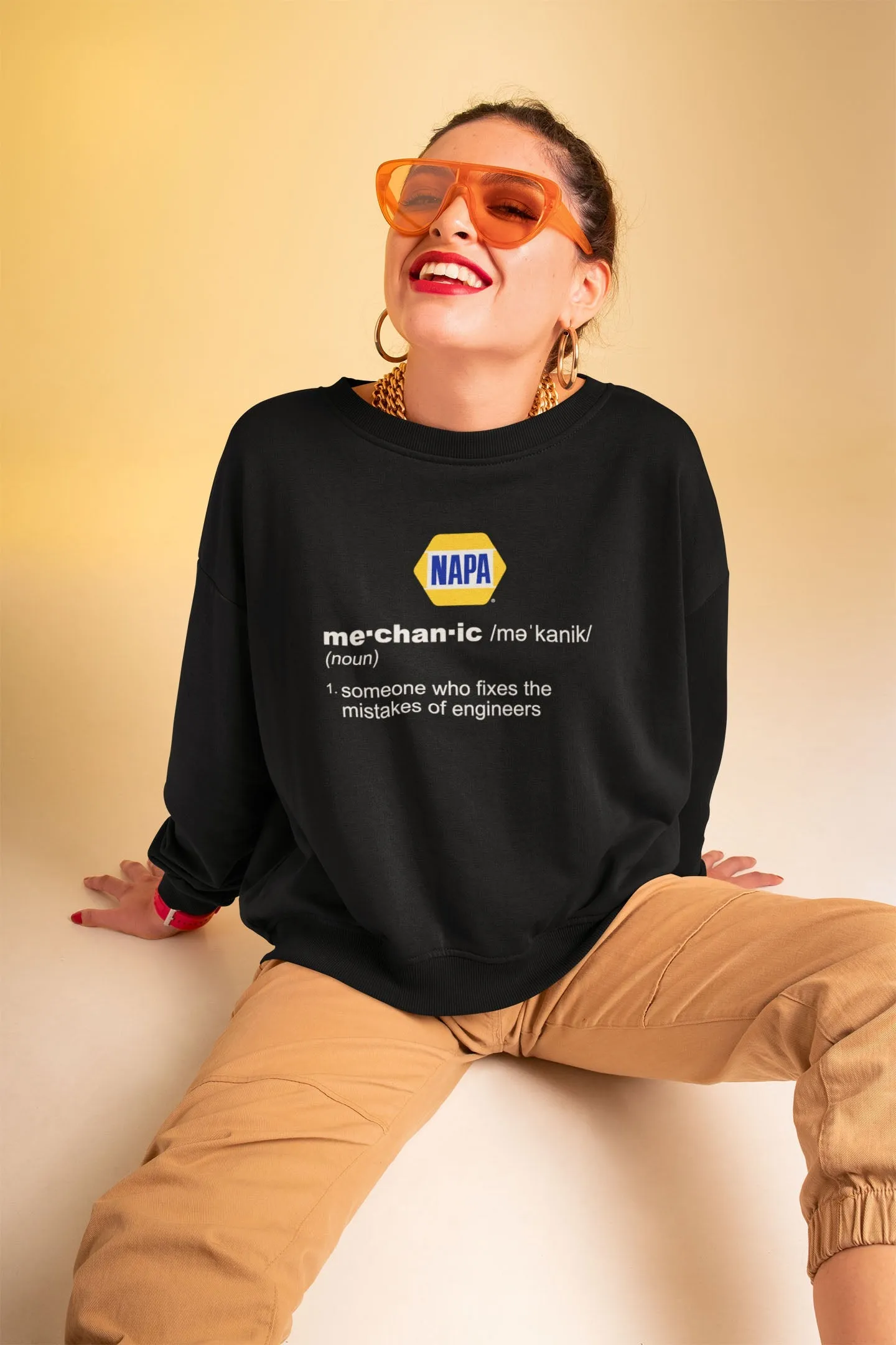 Definition Of A Mechanic Unisex Sweatshirt