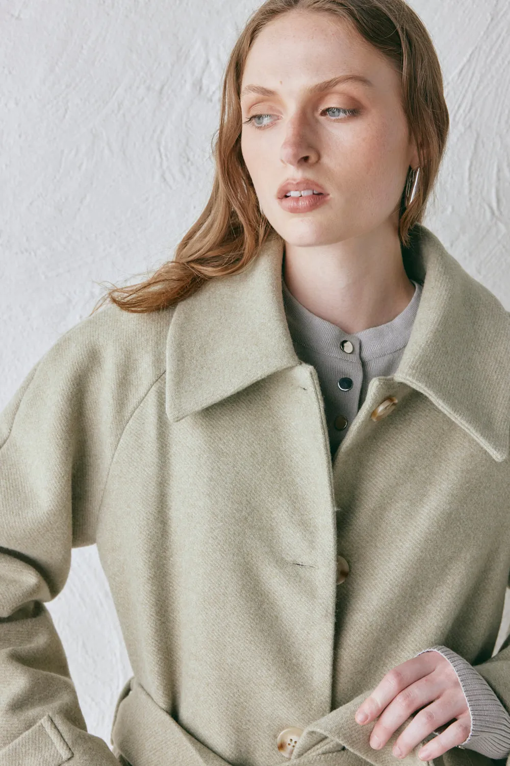 Eliah Overcoat Sage