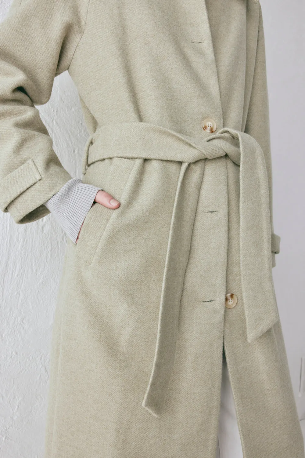 Eliah Overcoat Sage