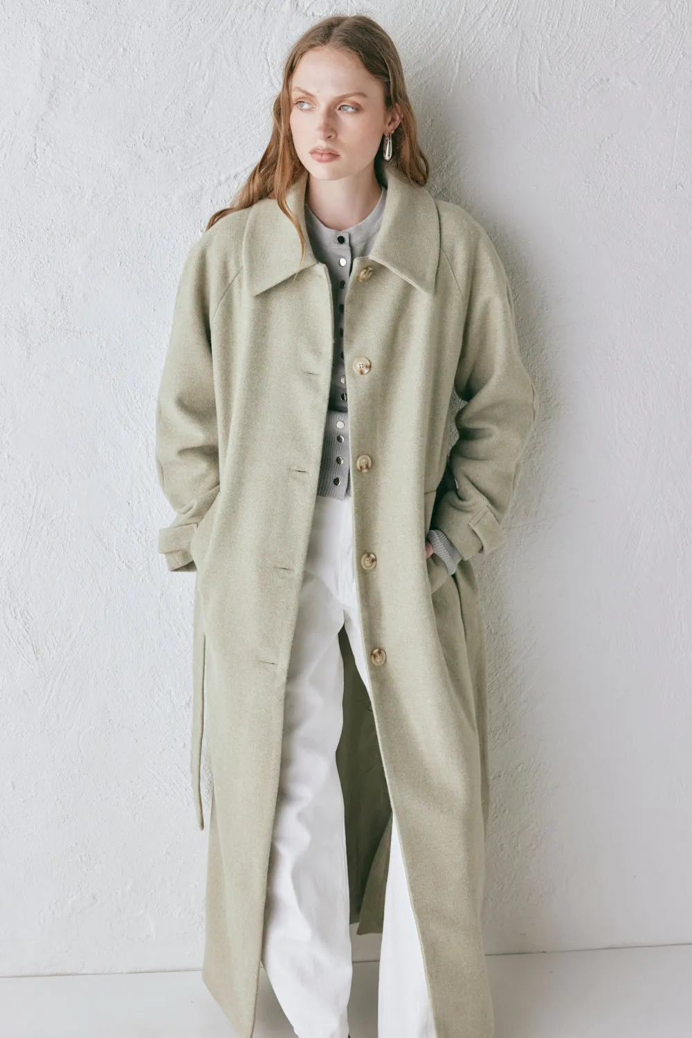 Eliah Overcoat Sage
