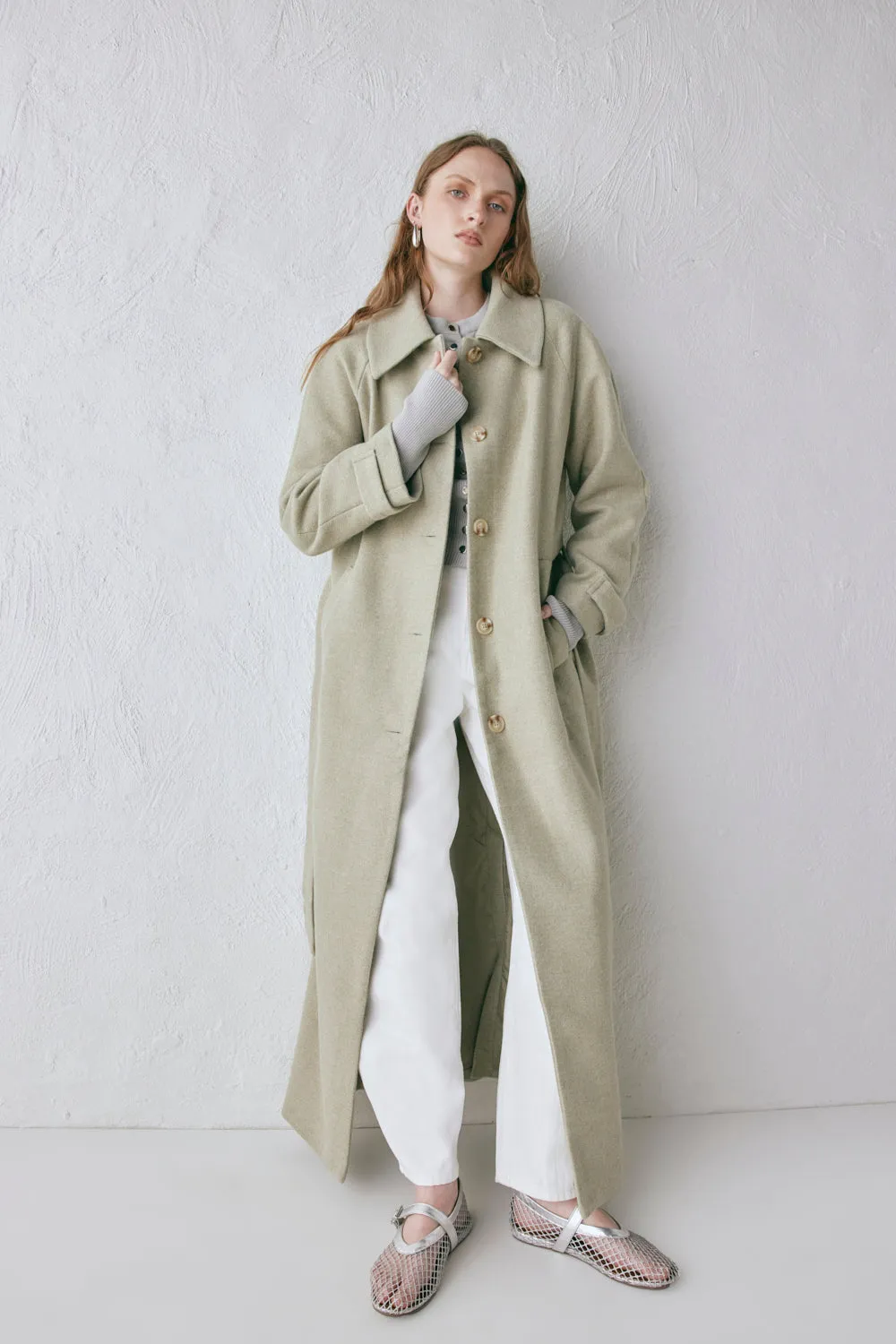 Eliah Overcoat Sage