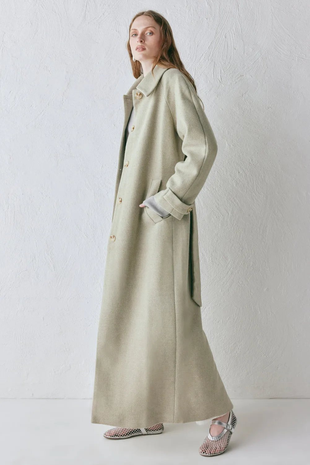 Eliah Overcoat Sage
