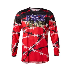 Fox Racing  180 Barbed Wire Special Edition Jersey Lightweight Fluorescent Red