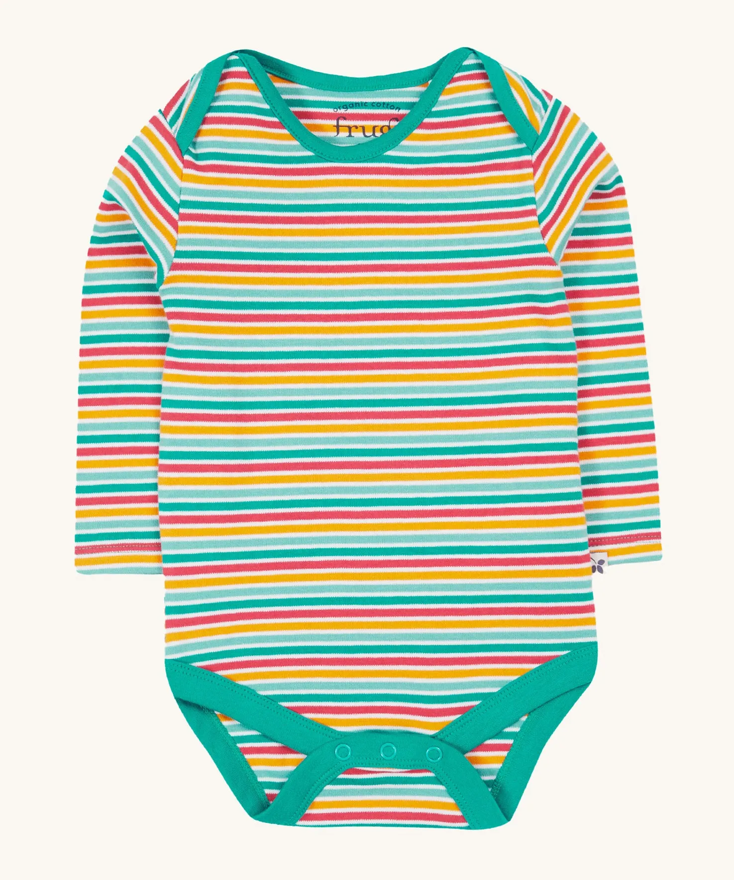 Frugi Super Special 2 Pack Body - Let'S Go!/Iguana Multi Stripe