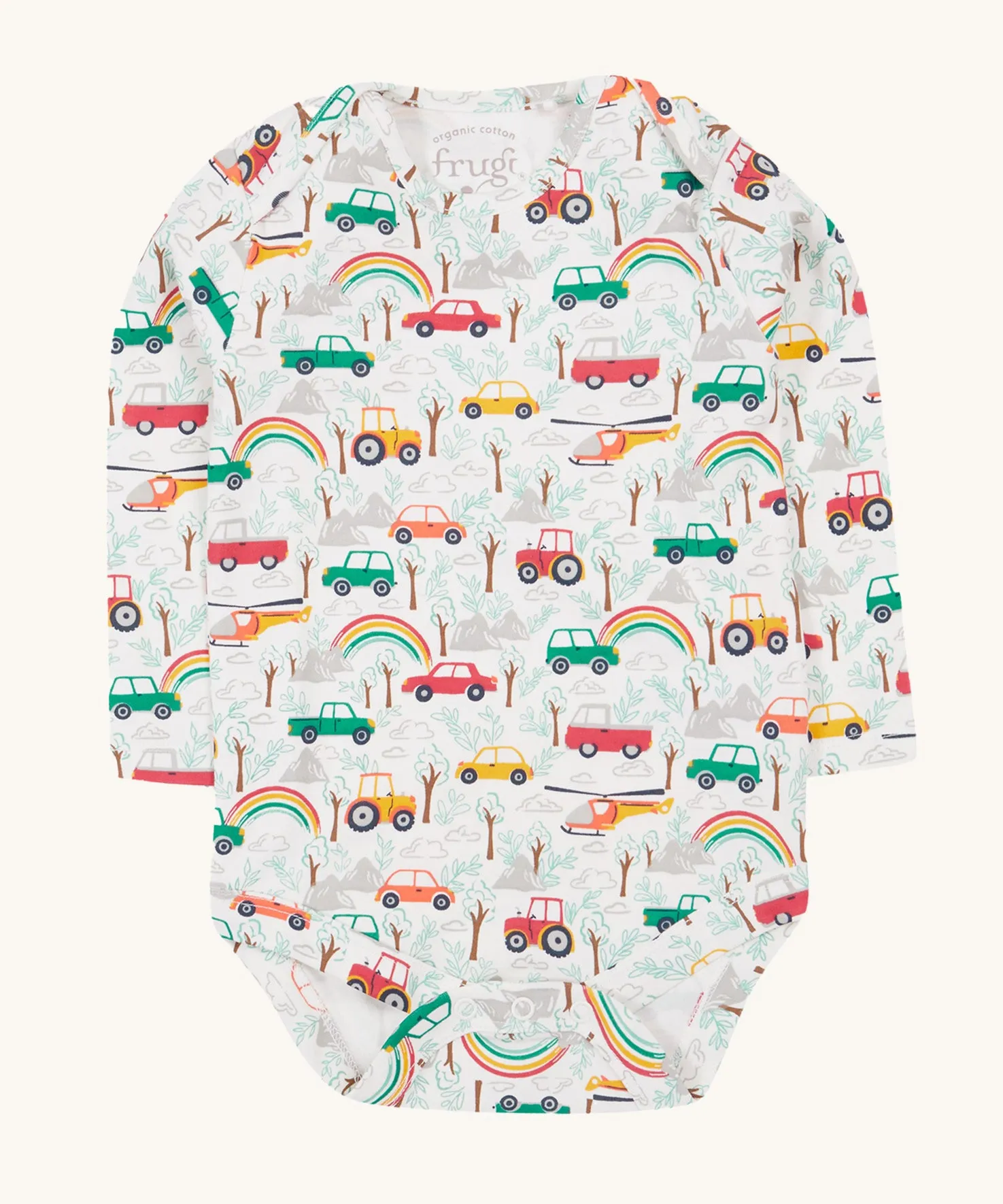 Frugi Super Special 2 Pack Body - Let'S Go!/Iguana Multi Stripe