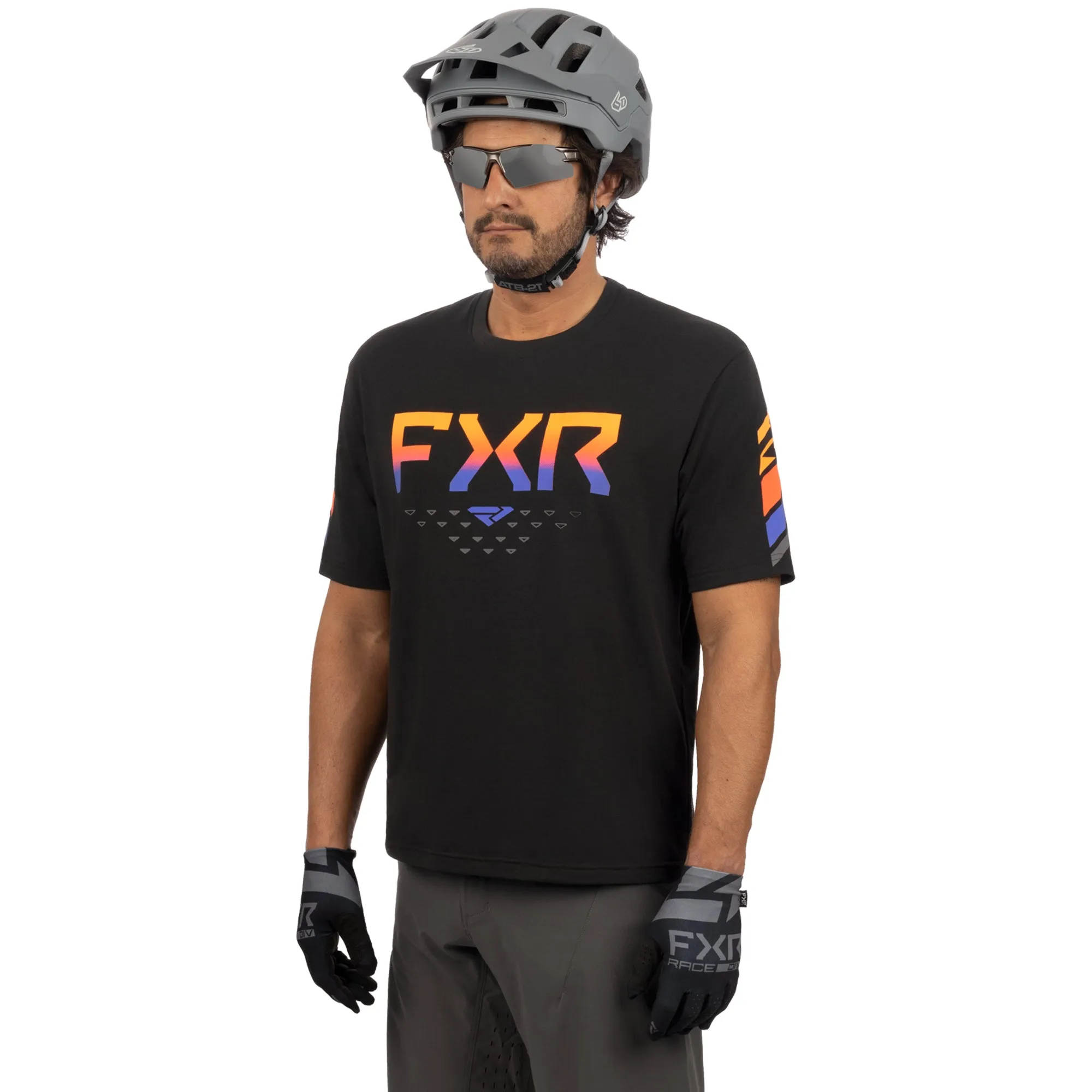 FXR Helium Tech Short Sleeve Jersey T-Shirt Black/Anodized