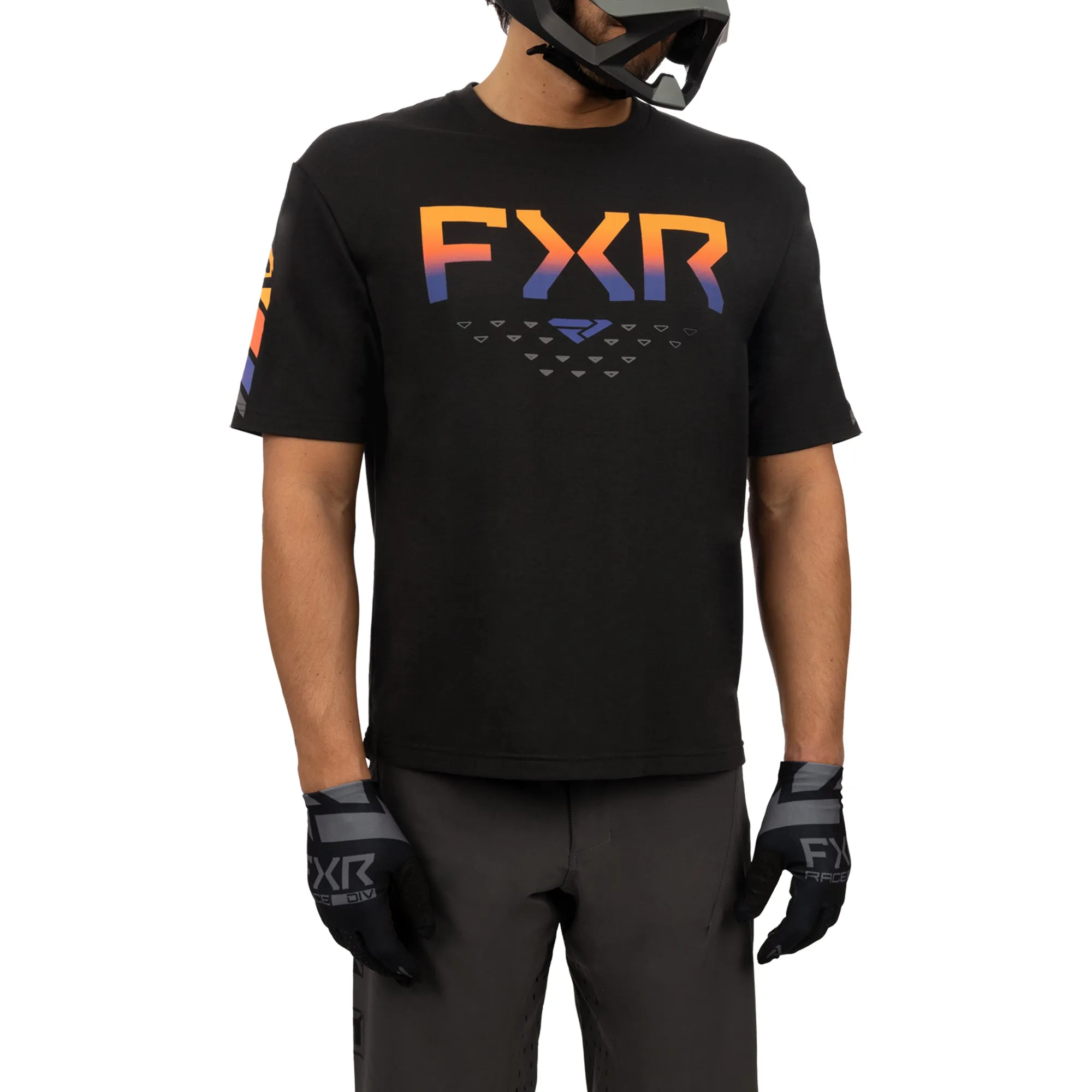 FXR Helium Tech Short Sleeve Jersey T-Shirt Black/Anodized