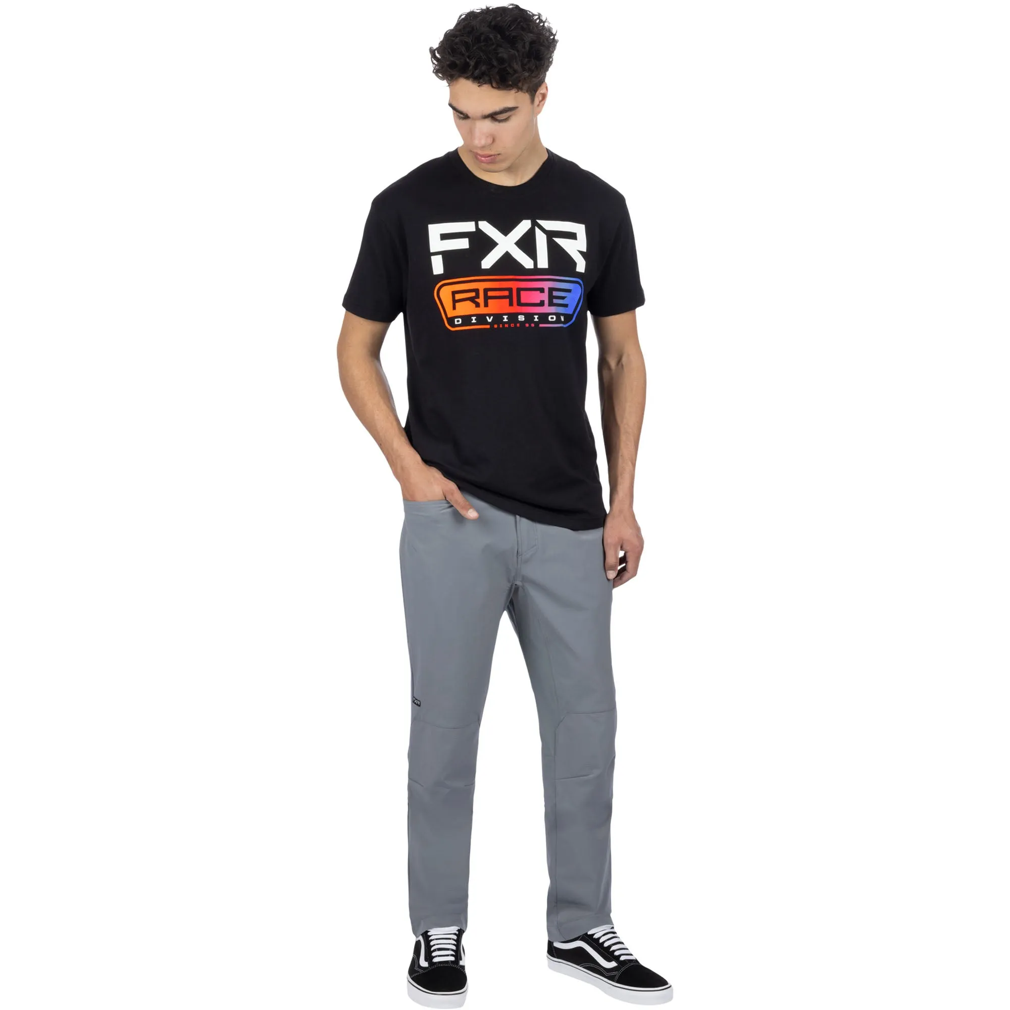 FXR Race Div Premium T-Shirt Black/Spectrum