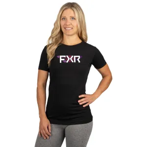FXR Split Premium T-Shirt Black/Neon Fusion