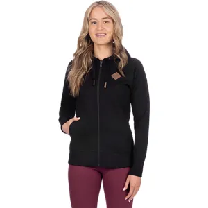 FXR Womens Diamond Zip Hoodie Black