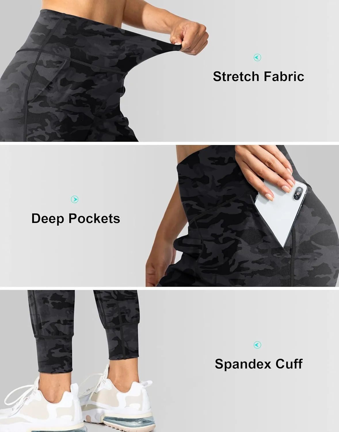G Gradual Women's Joggers High Waisted Yoga Pants with Pockets Loose Leggings for Women Workout, Athletic, Lounge