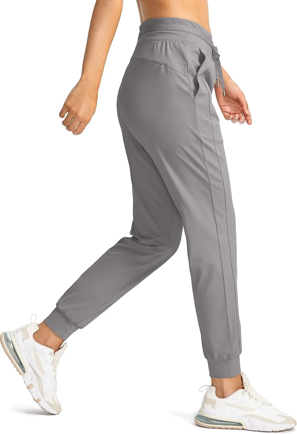G Gradual Women's Joggers Pants with Zipper Pockets High Waisted Athletic Tapered Sweatpants for Women Workout Lounge