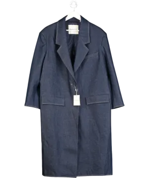 GANT Blue Denim Oversized Overcoat UK L