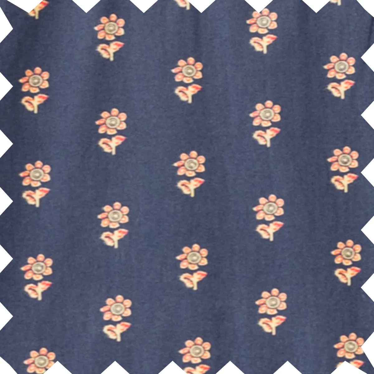 Girls' Long Sleeves Dress with Velvet Tie | Adelaide Orange Floral