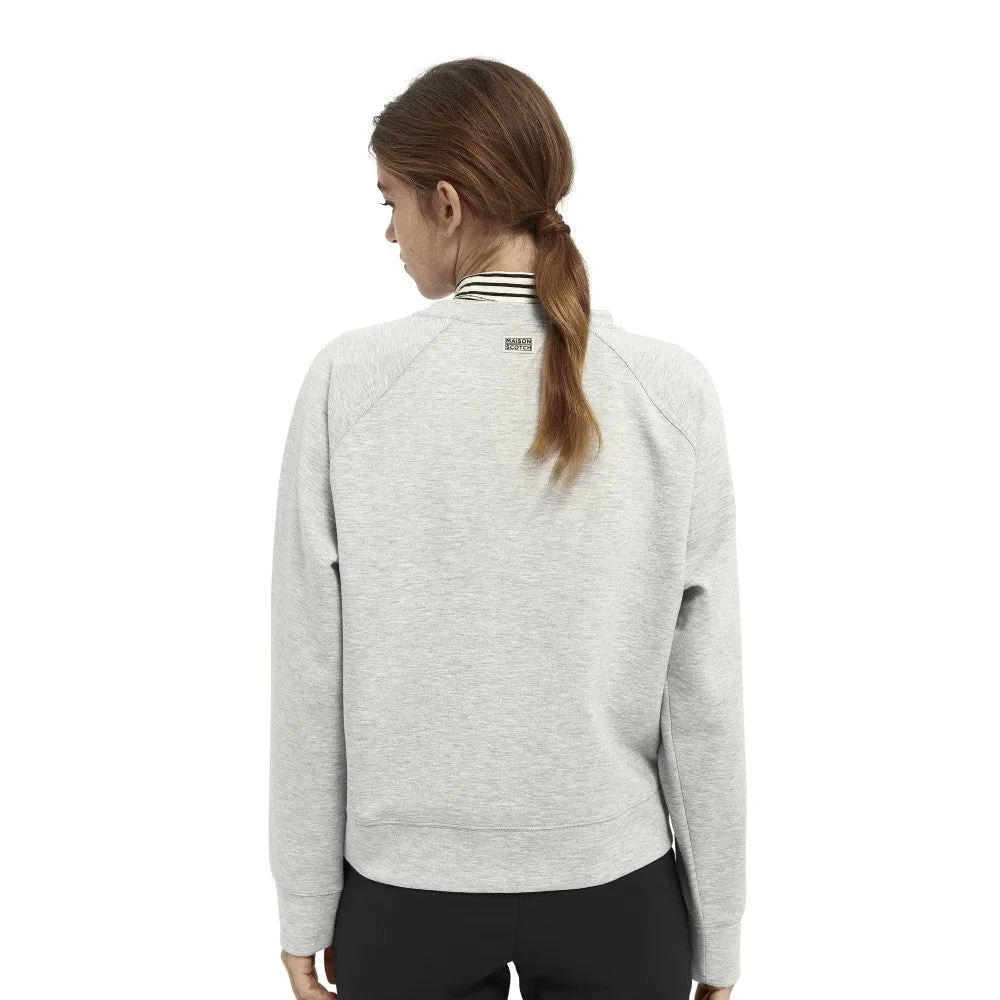 Graphic Crew Neck Sweater (Grey)