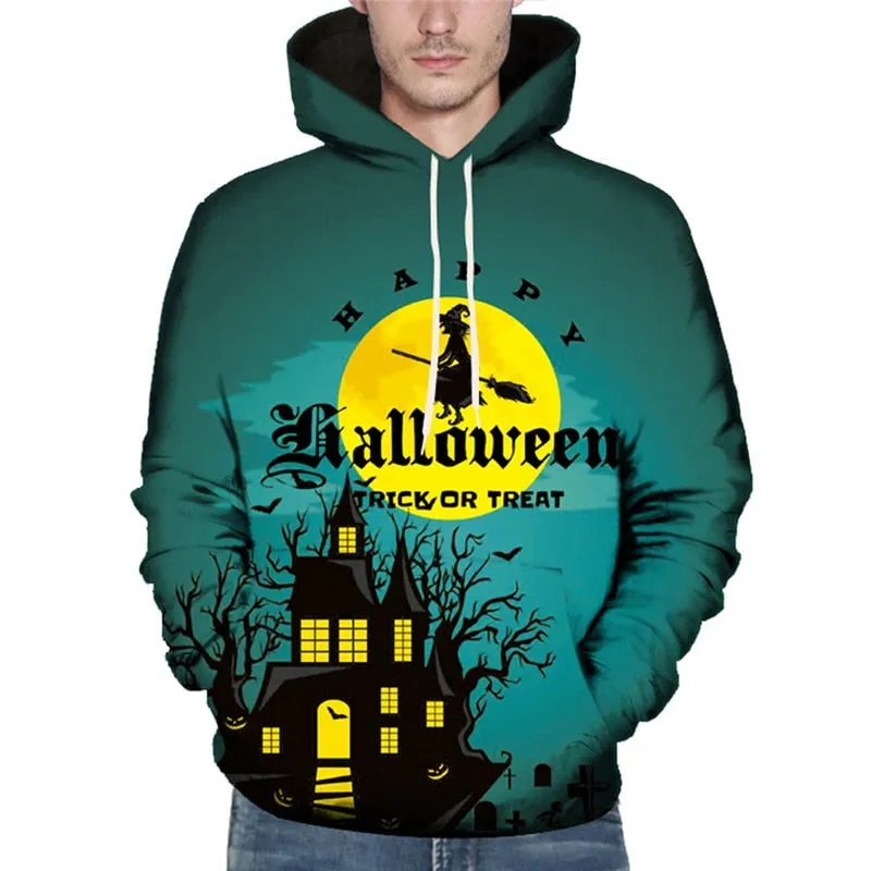 Halloween costumes Hoodies unisex halloween 2019 Couples Hoodies Top Tracksuits Pumpkin Witch