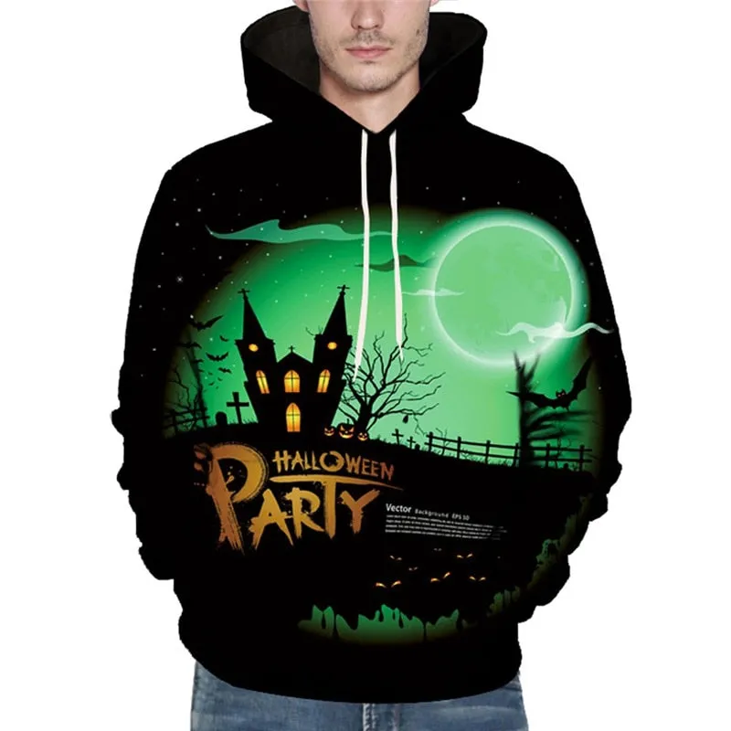 Halloween costumes Hoodies unisex halloween 2019 Couples Hoodies Top Tracksuits Pumpkin Witch