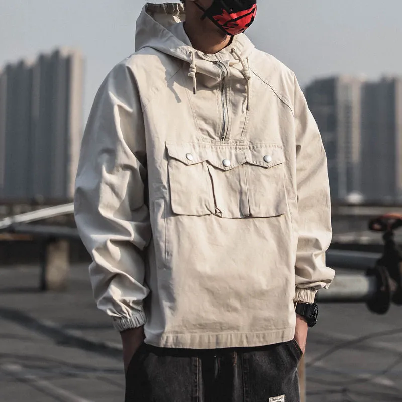 Hip Hop Multi-pocket Hoodie