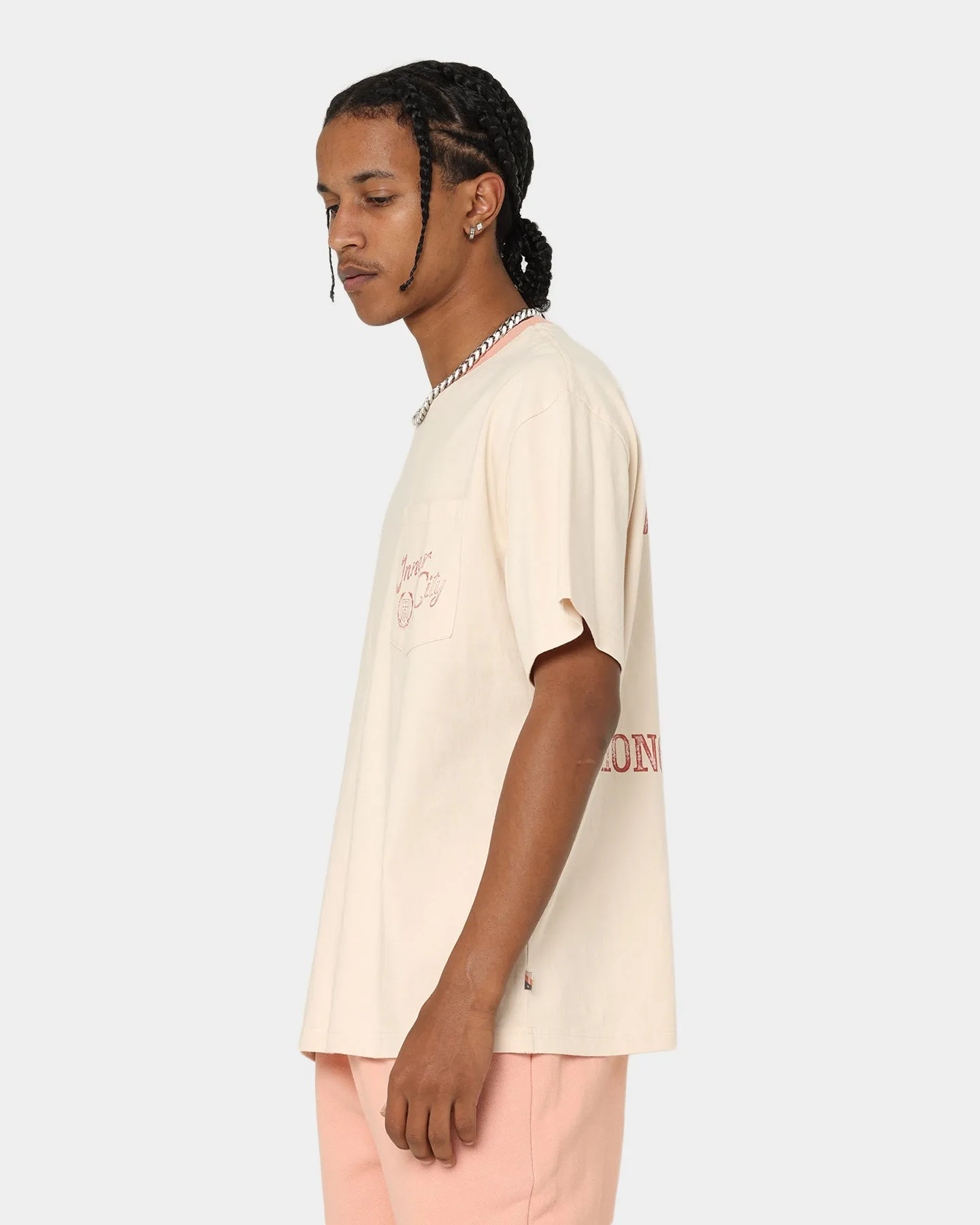 Honor The Gift Neighborhood Pocket T-Shirt Cream
