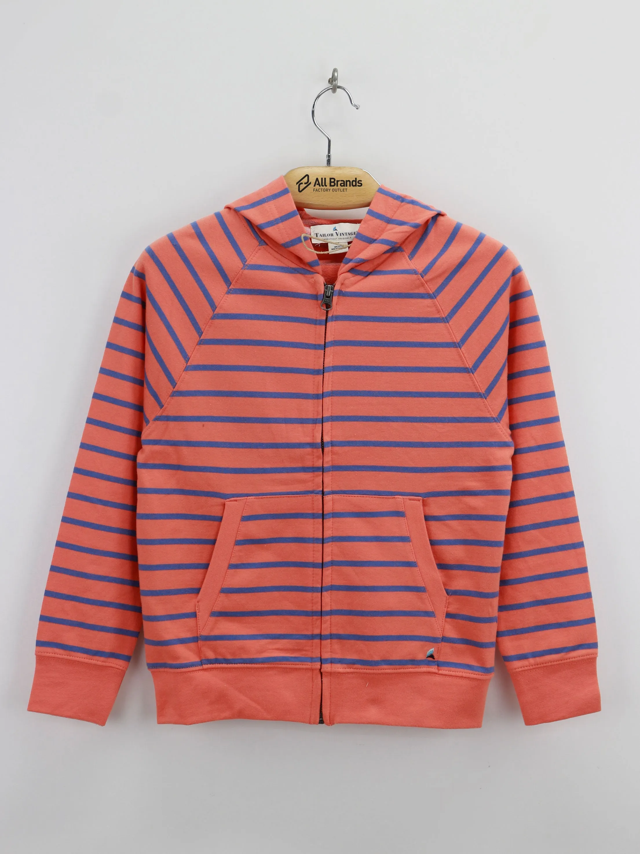 Kids Boy Striped Hoodies,Orange