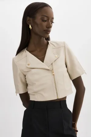 Kirsi Cropped Biker Jacket