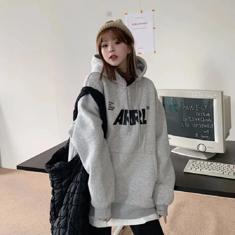 Letter Printed Casual Personality Hoody