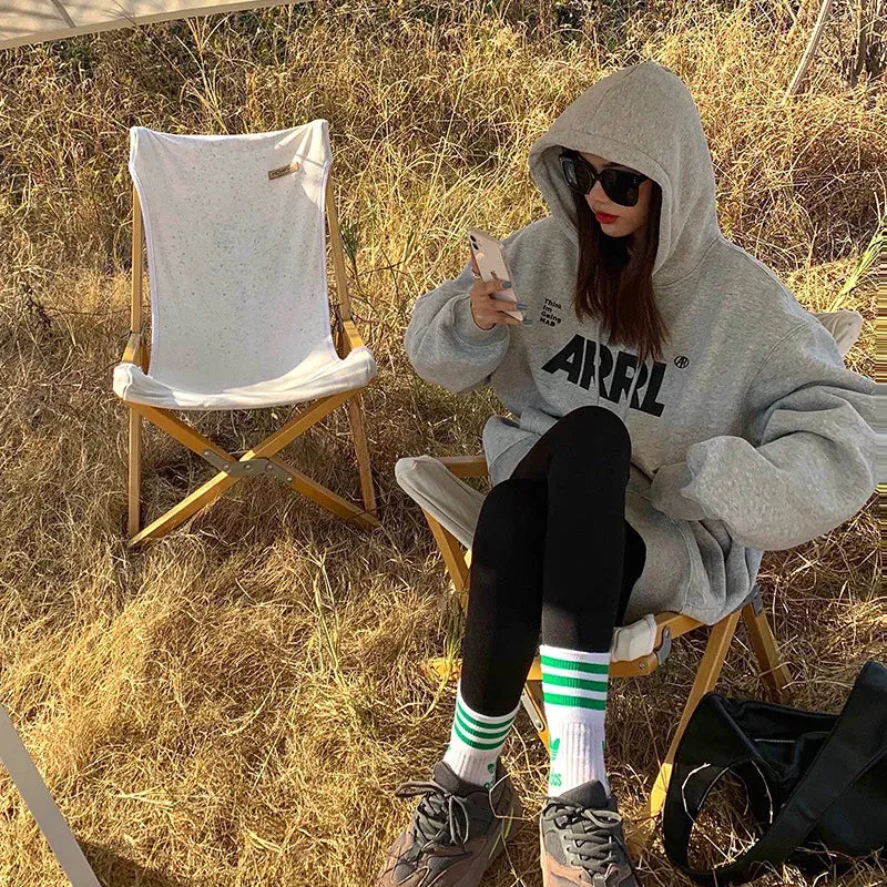 Letter Printed Casual Personality Hoody