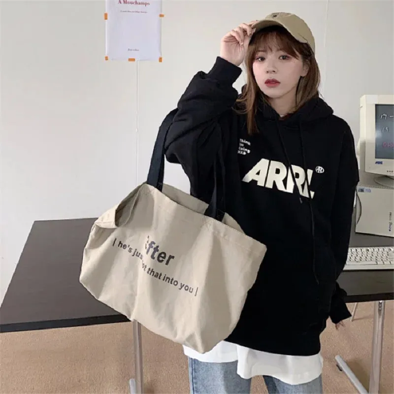 Letter Printed Casual Personality Hoody