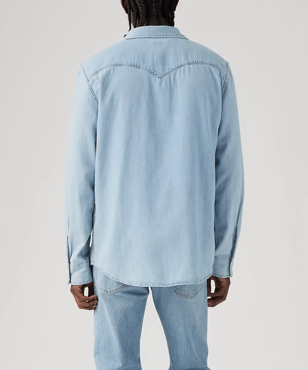 Levi's Men's Classic Standard Denim Western Shirt - Franklin Stone Wash