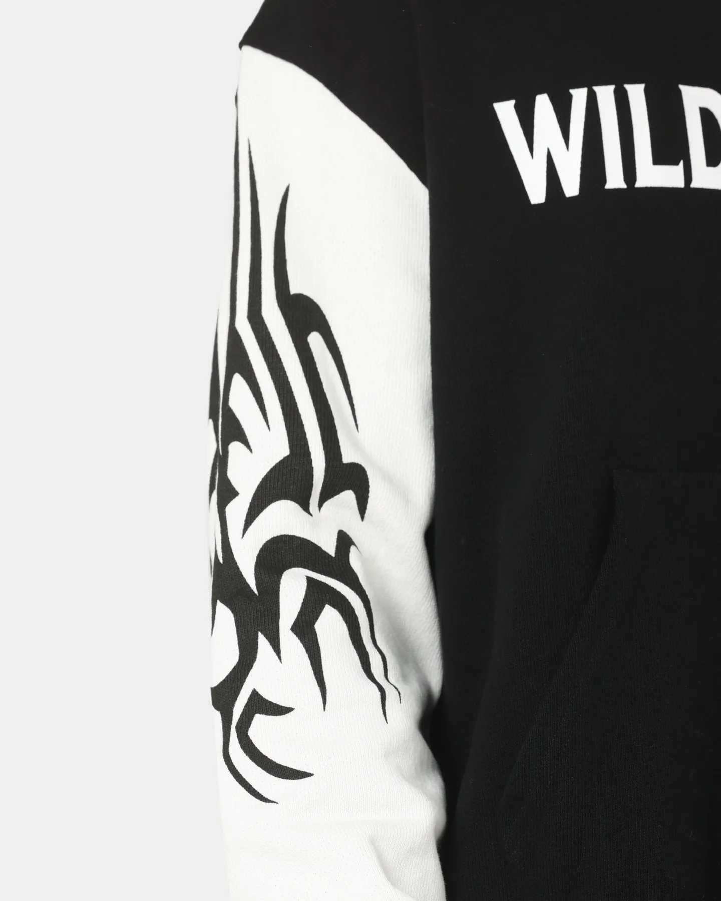 Lifted Anchors Wild At Heart Tribal Hoodie Black/White
