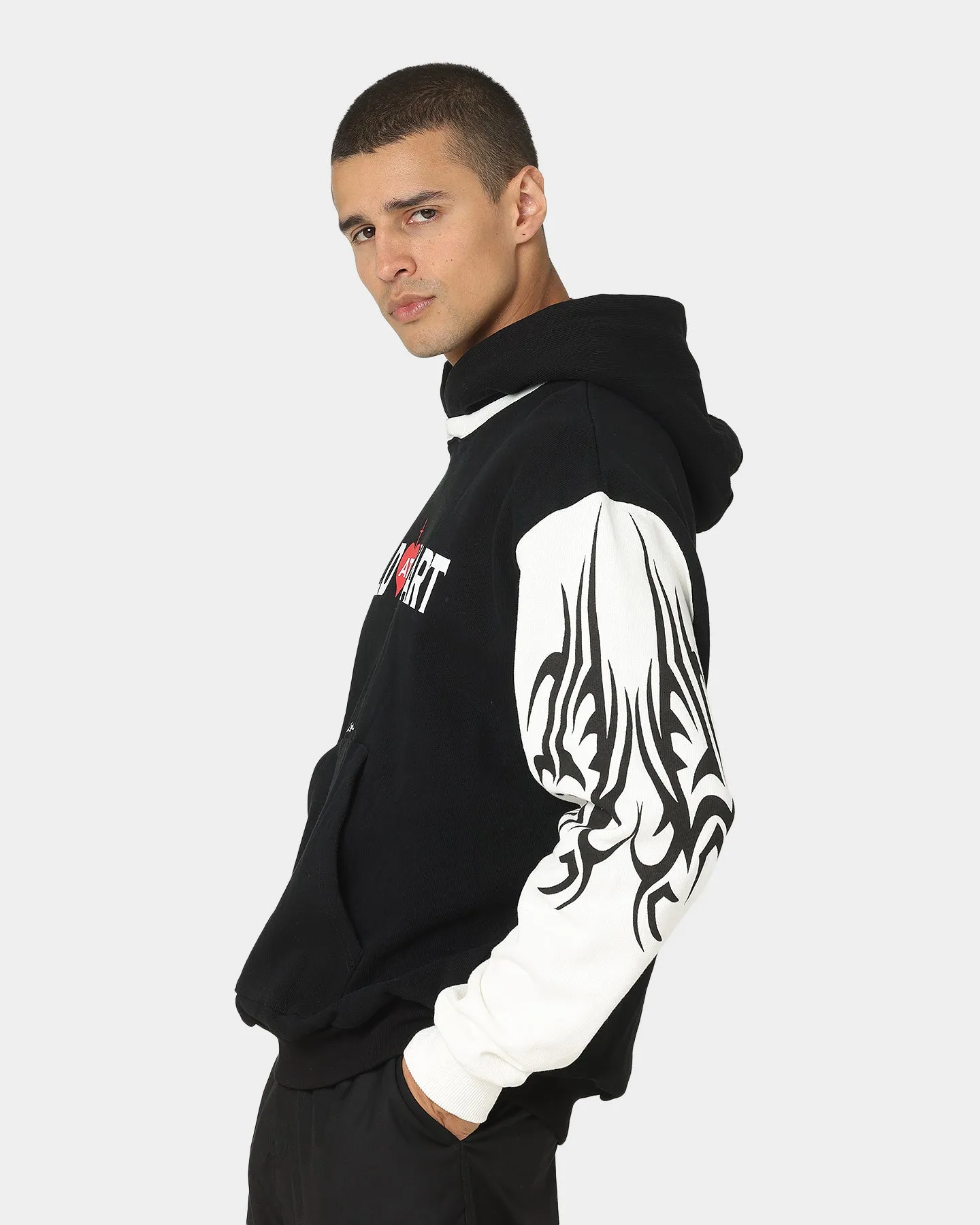 Lifted Anchors Wild At Heart Tribal Hoodie Black/White