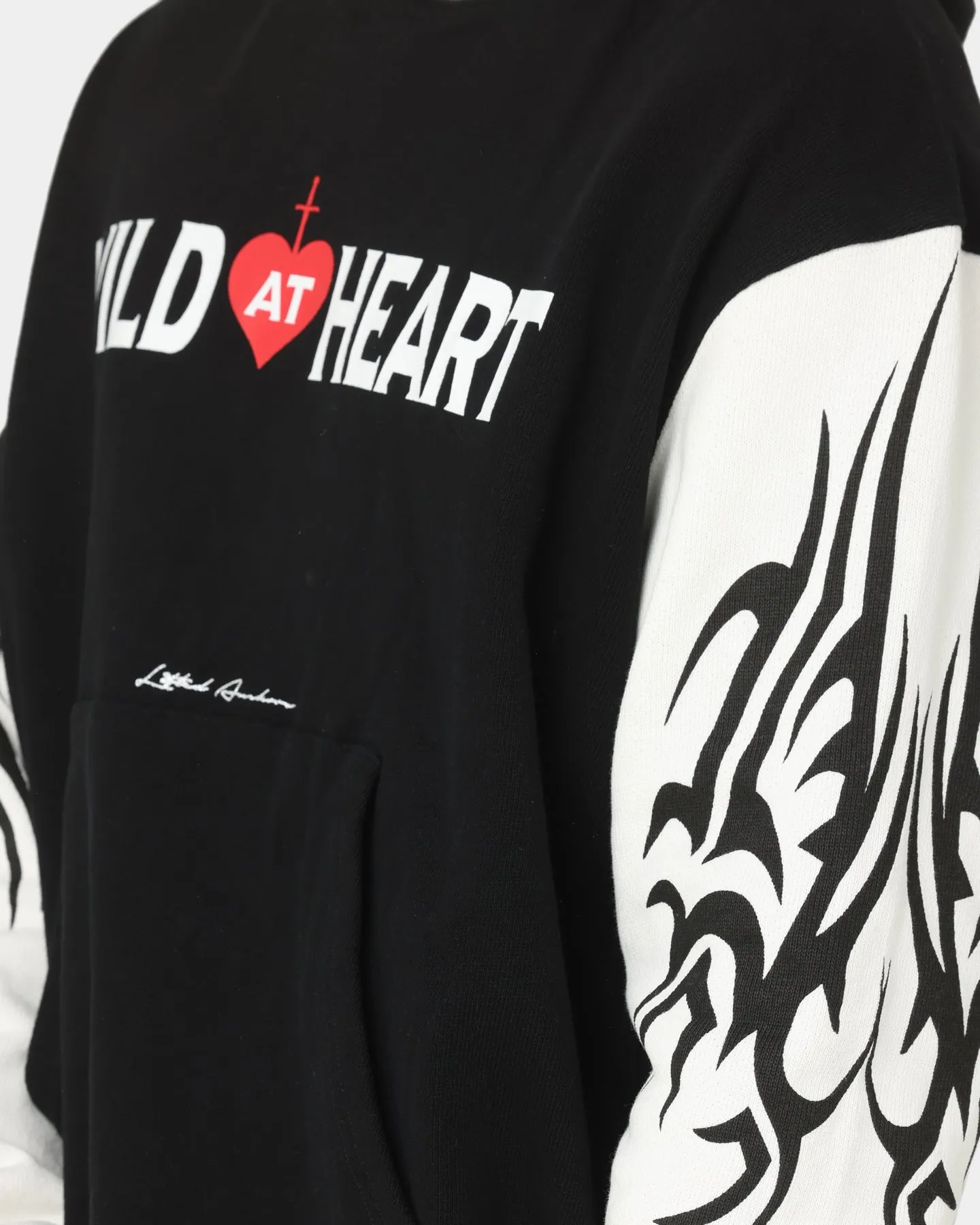 Lifted Anchors Wild At Heart Tribal Hoodie Black/White
