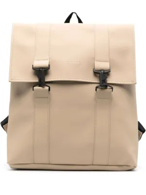 logo-debossed backpack