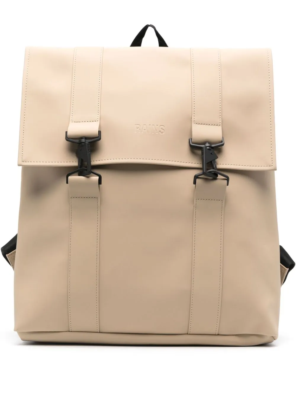 logo-debossed backpack