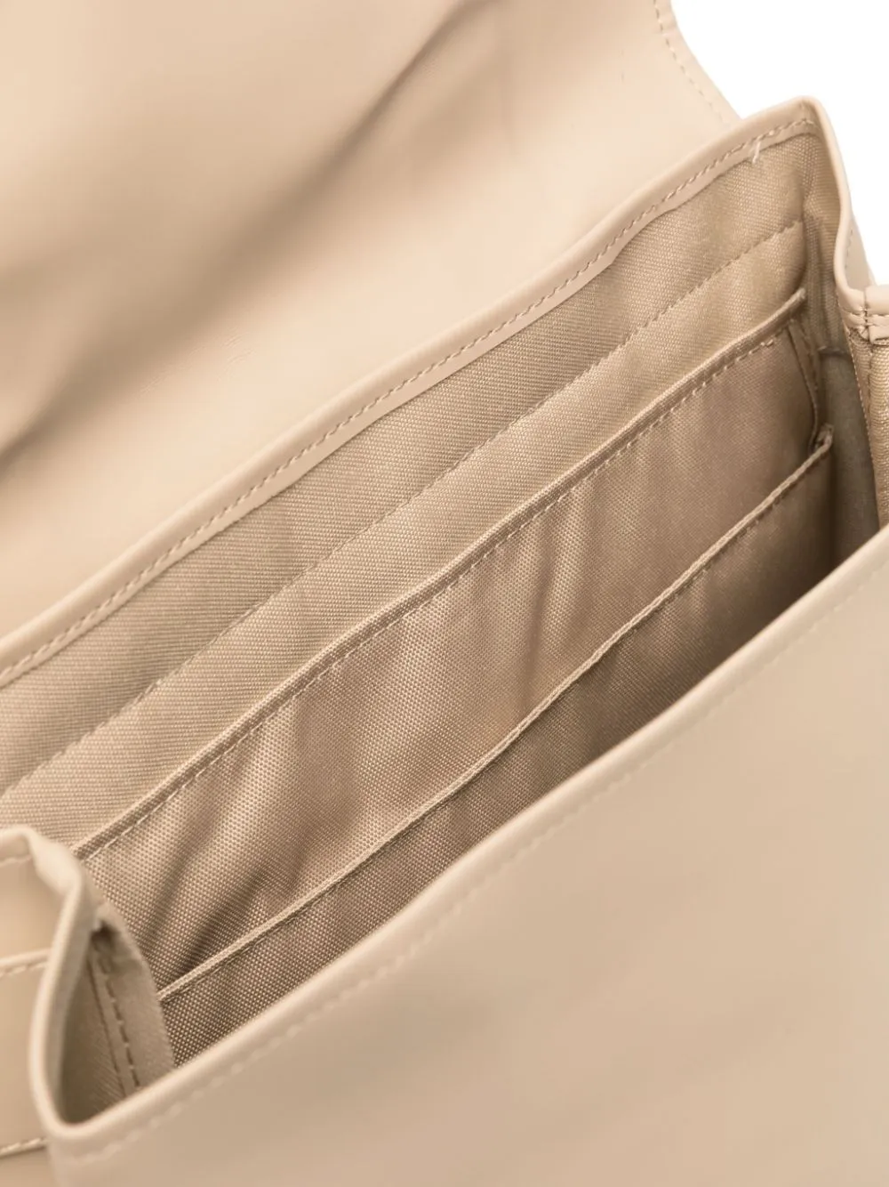 logo-debossed backpack